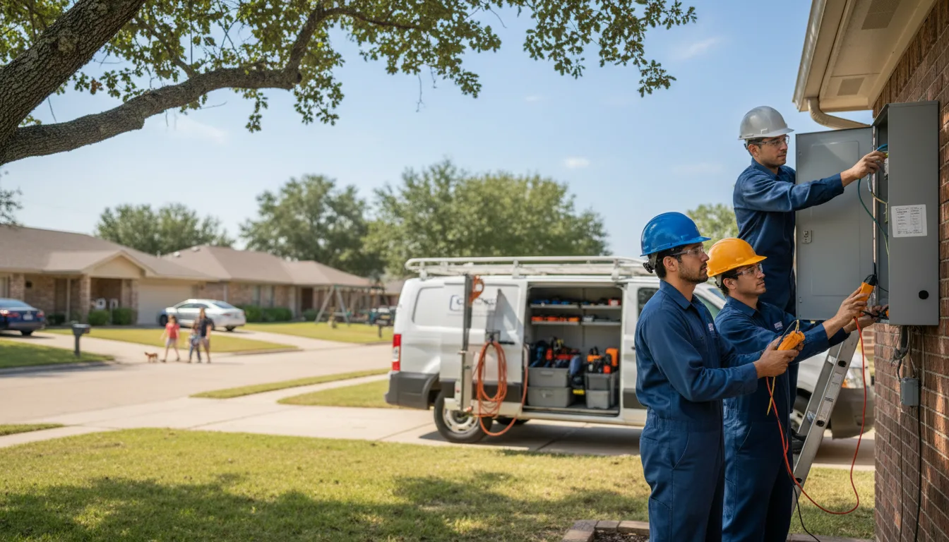 Certified electrician providing emergency electrical services in Cook, NE